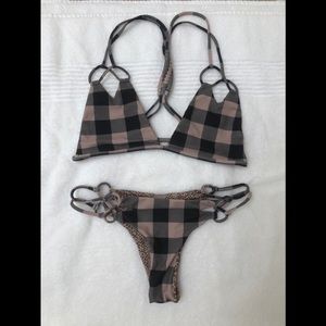Acacia Plaid Bikini Set
